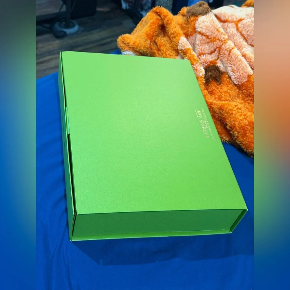 Lime Green Large Gift Box with Card